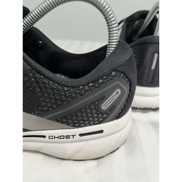 Brooks Ghost 14 Black and White Athletic Shoes 7.5 Wide - Picture 11 of 14